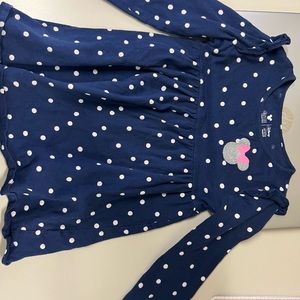 Minnie Mouse blue poka dot dress